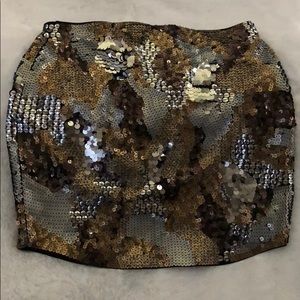 NEW Express Sequin Mini Skirt